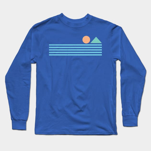 Retro sunrise Long Sleeve T-Shirt by Vanphirst